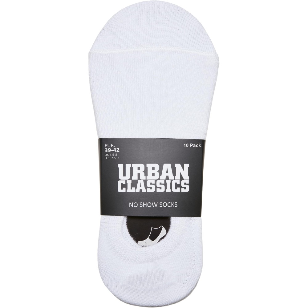Urban Classics - No Show 10Pack Ankle socks - White